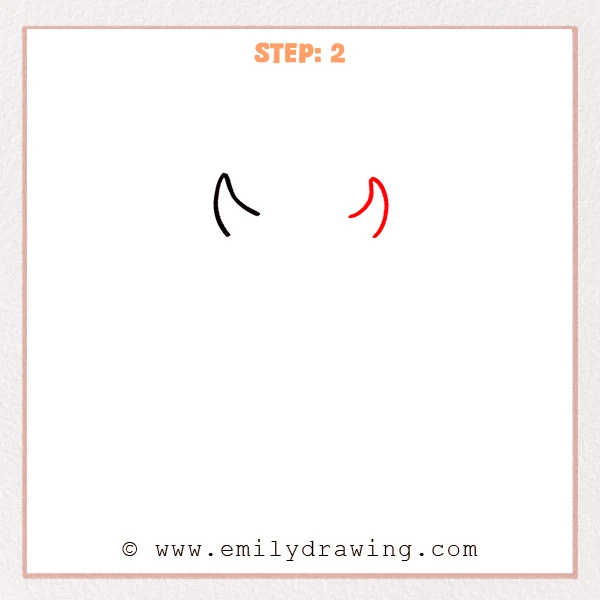 how to draw a cows face - Step 2